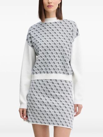 Guess Co Maglione a fantasia - Bianco