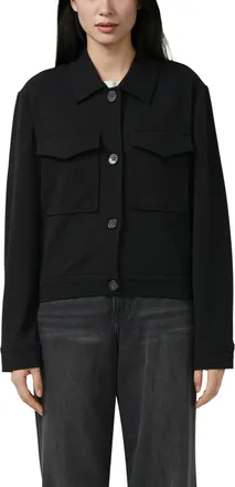 s.Oliver Jackenblazer S.OLIVER, Damen, Gr. 34, schwarz, Web, Obermaterial: 74% Polyester, 22% Viskose, 4% Elasthan. Futter: 100% Polyester, unifarben, gerade h