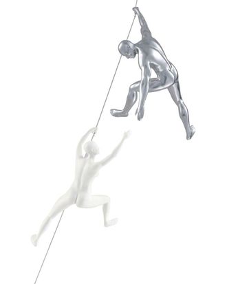 Finesse Decor Climbing Couple Set Of 2 Wall Sculptures