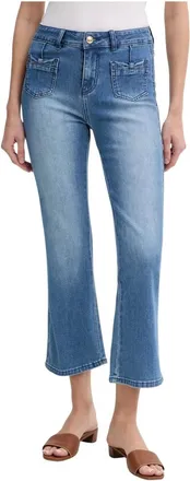 Gaud&igrave; Flare Jeans - Dames - Jeans - Blauw - Maat: W27 Katoen