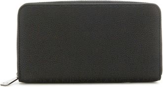 A|X Armani Exchange Accessoires, Dames, Zwart, ONE Size, Zwarte ritssluiting portemonnee