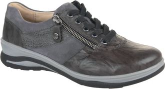 Fidelio Womens Mitzy Casual Leather Shoes In Asphalt Grey