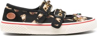 Valentino Garavani Double-buckle Slip-on Ballerina Sneakers