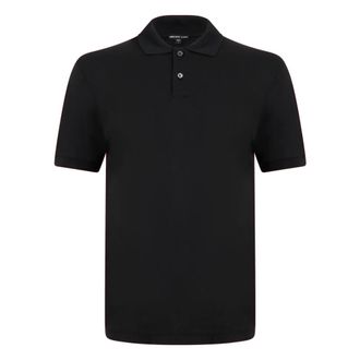 James Perse Polo Shirts, male, Black, Size: XL Luxe Lotus Jersey Polo