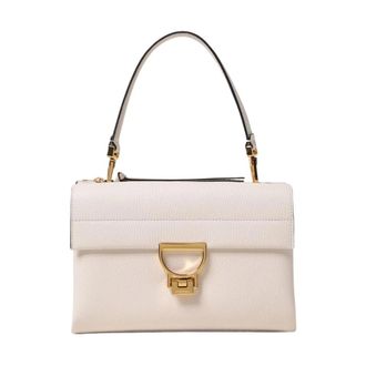 Coccinelle Leren Handtas Iconische Sluiting - Dames - Handtassen - Wit - ONE Size - Leer - Tassen