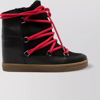 Isabel Marant nowles chunky sole leather suede boots