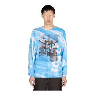 Liberaiders Long Sleeve Tops, male, Blue, Size: L Tie Dye Long Sleeve T-Shirt