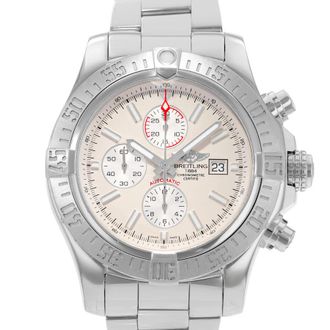 Breitling Pre-owned Breitling Super Avenger Ii Chronograph Automatic Chronometer Silver Dial Mens Watch A13371