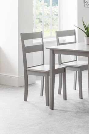 Julian Bowen Kobe Dining Chair (Set of 2) in Grey