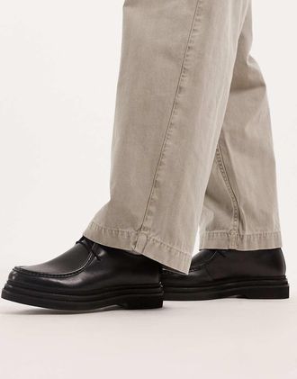 WALK LONDON Brooklyn - Scarpe nere con impunture-Nero