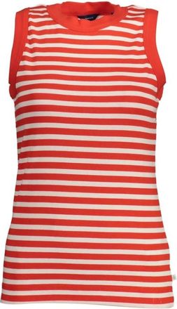 GANT Wide Shoulder Tank Top - Dames - Tops zonder mouwen - Rood - XS - Katoen - Tops
