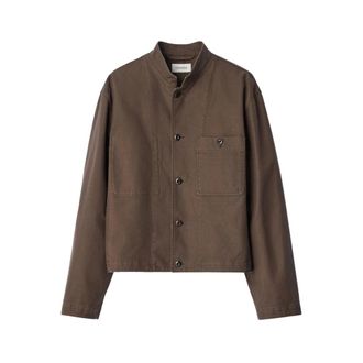 Christophe Lemaire Chaqueta con cuello alzado - Jackets - Hombre - Marr&oacute;n - L
