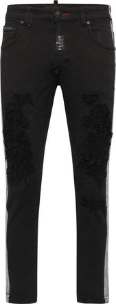 Philipp Plein Denim Broeken Skinny Fit - Heren - Slim Fit Jeans - Zwart - W29 - Denim - Jeans