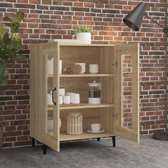 Berkfield Home Sideboard Sonoma Oak 69.5x34x90 cm Engineered Wood in Light Tan
