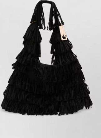 La Milanesa fringed shoulder bag