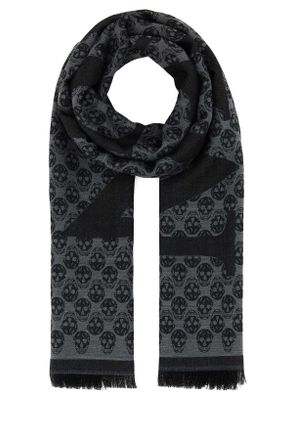 スカーフ Alexander McQueen SCARF LOGO MOHAIR 38X200 Alexander McQueen Mohair logo scarf 38x200 | The Fashion Square