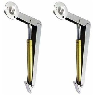 OEM Elevadores De Tapa Neum&aacute;ticos (200 N/44 Lb) Con Cierre Suave Paquete De 2 Bisagra De Soporte De Tapa Con Resorte De Gas De Alta Resistencia