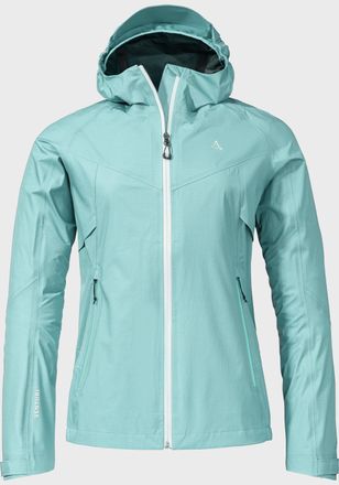 Sch&ouml;ffel Outdoorjacke SCH&Ouml;FFEL 3L Jacket Begoro L, Damen, Gr. 42, blau (8025, blau), Oberstoff: Aussenseite 100% Nylon Innenseite 100% Polyester ( Membran Poly