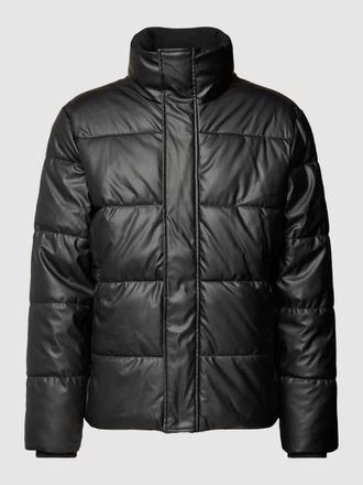 Tom Tailor Steppjacke in Leder-Optik in Black, Größe XXL