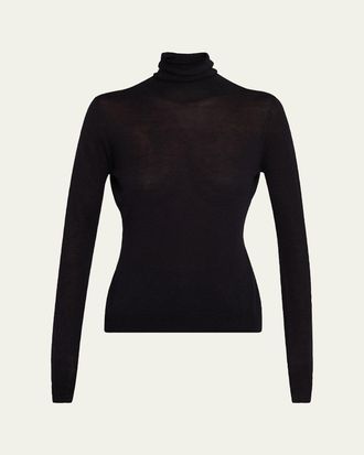 Frame Denim Slim Wool Turtleneck