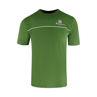 Aquascutum Heren Active Piping Detail T-Shirt (Groen)
