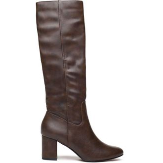 V.Gan Womens Vegan Avocado Knee High Boots - Brown - Size UK 9