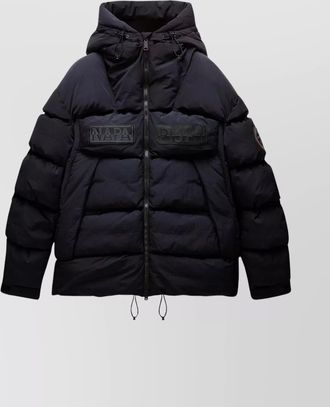 Napapijri puffer jacket hooded drawstring hem