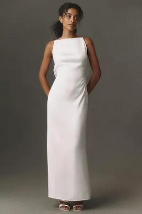 BHLDN Open-Back Slip Dress