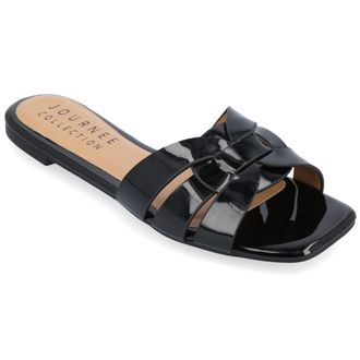 Journee Collection Women & apos;s Arrina Medium and Wide Width Flat Sandals