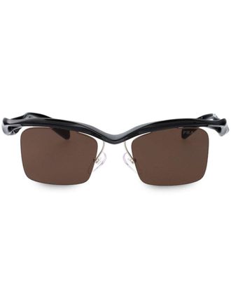 Prada Occhiali da sole squadrati - Nero