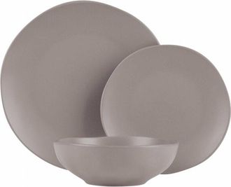 OEM Juego De Vajilla 18 Piezas Para 6 Personas Berlinger Haus Taupe Bh-10023