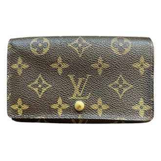 Louis Vuitton Pre-owned Wallets, female, Brown, Size: ONE SIZE Pre-owned Porte Monnaie Billets Tresor Monogram Long Wallet