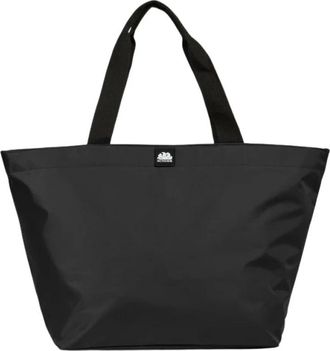 Sundek Regular Tote Bag met Centrale Rits - unisex - Shoppers - Zwart - ONE Size - Tassen