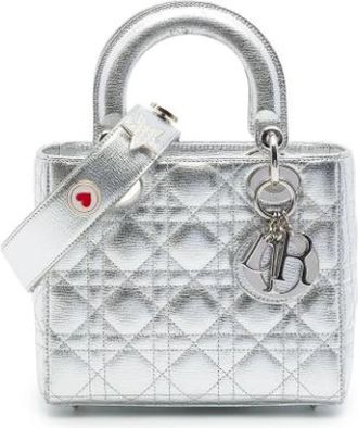 Dior Pre-owned Leather dior-bags - Dames - Vintage Handtas - Grijs - ONE Size - Vintage