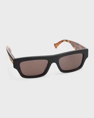 Gucci Men & apos;s Acetate Rectangle Sunglasses