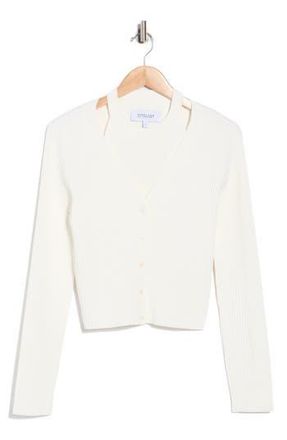 Derek Lam Lonnie Layered Sweater in White at Nordstrom Rack, Size X-Small