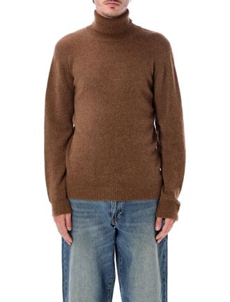 Roberto Collina Textured Knit High-Neck Sweater with Ribbed Details