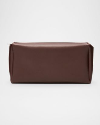 The Row Compact Clutch Bag in Nappa Leather