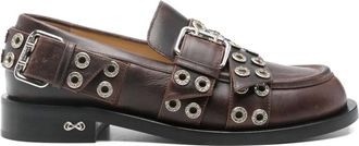 Mach & Mach Mocassini con fibbia - Marrone