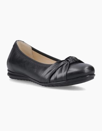 Hush Puppies Womens Lilith Knot Womens Ballerinas - Black - Size: 5