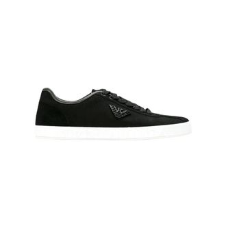 Emporio Armani Sneaker in pelle di vitello - - Shoes - Uomo - Nero - 42 EU