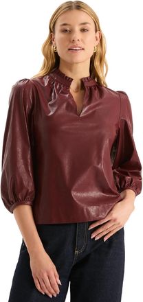 Tyler B&ouml;e Penny Vegan Leather Topper In Cabernet
