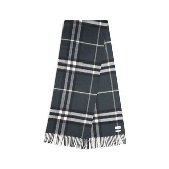 Burberry Cashmere Check Scarf - Black
