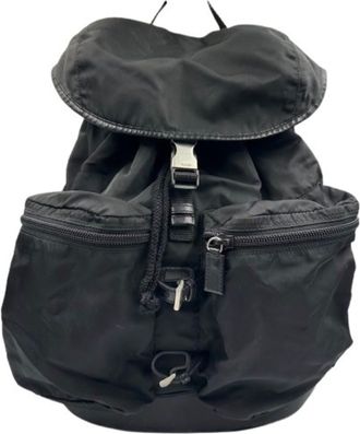 Prada Black Nylon Backpack (Pre-Owned)