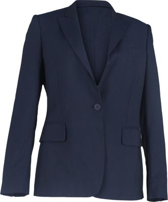 Stella McCartney Stella McCartney Pre-owned Womens Single-Breasted Blazer in Navy Blue Wool - Size EU 40 (Womens)