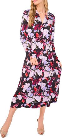 Ted Baker Marella Long Sleeve Shirtdress in Rich Black at Nordstrom, Size 14