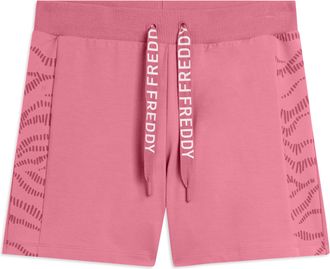 Freddy Pantaloni Shorts con Motivo Grafico e Logo FREDDY