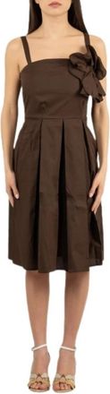 LuckyLu Abito - Dames - Casual kleedjes - Bruin - XS - Kleedjes