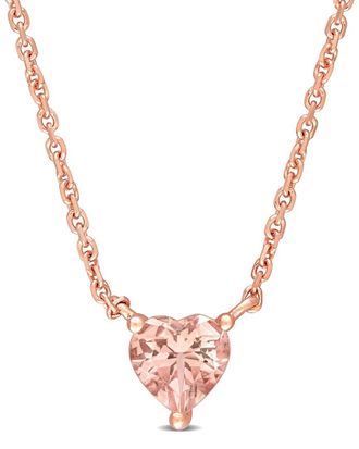 Rina Limor 14K Rose Gold 0.50 ct. tw. Morganite Heart Pendant