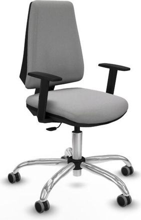 Piqueras y Crespo Piqueras Y Crespo - Elche Cp Bali Gris Claro Brazos 1d Base Cromada Ruedas Engomadas 65mm